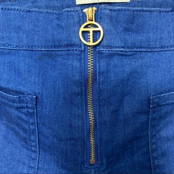 Nwot Tory Burch Luisa Zip-Front Flare Jeans - Picture 3 of 10